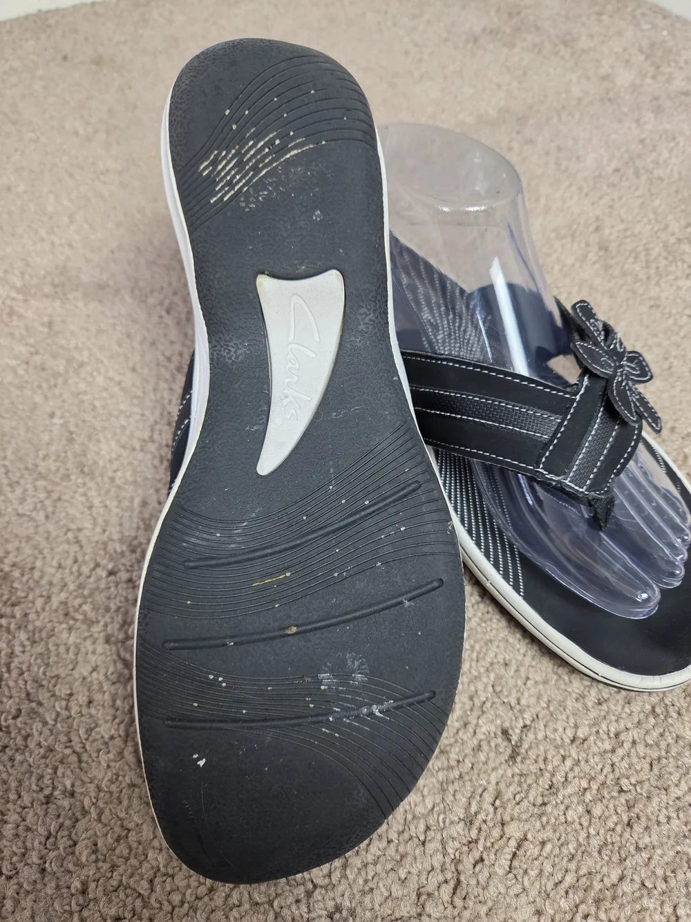 Clarks slip sandal